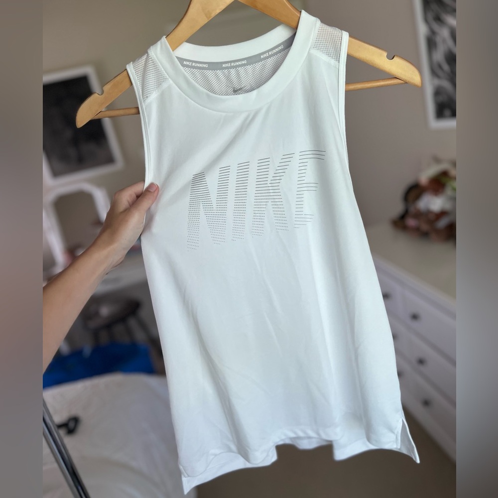 White Nike Dri-fit Tank Top
